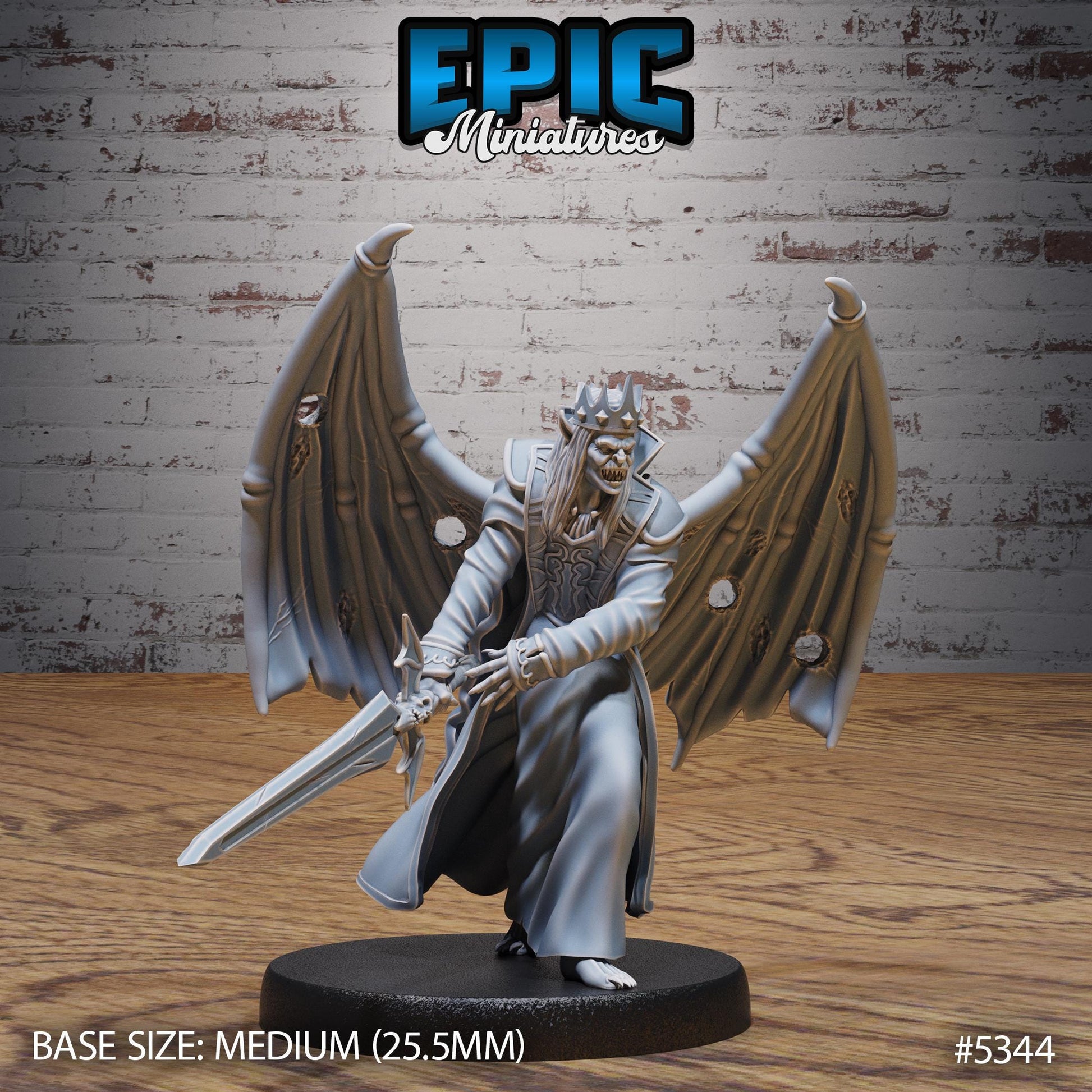 Vampire King (Wings) (Medium) | #121 - Bloody Night | EPIC Miniatures | High Quality Premium Resin