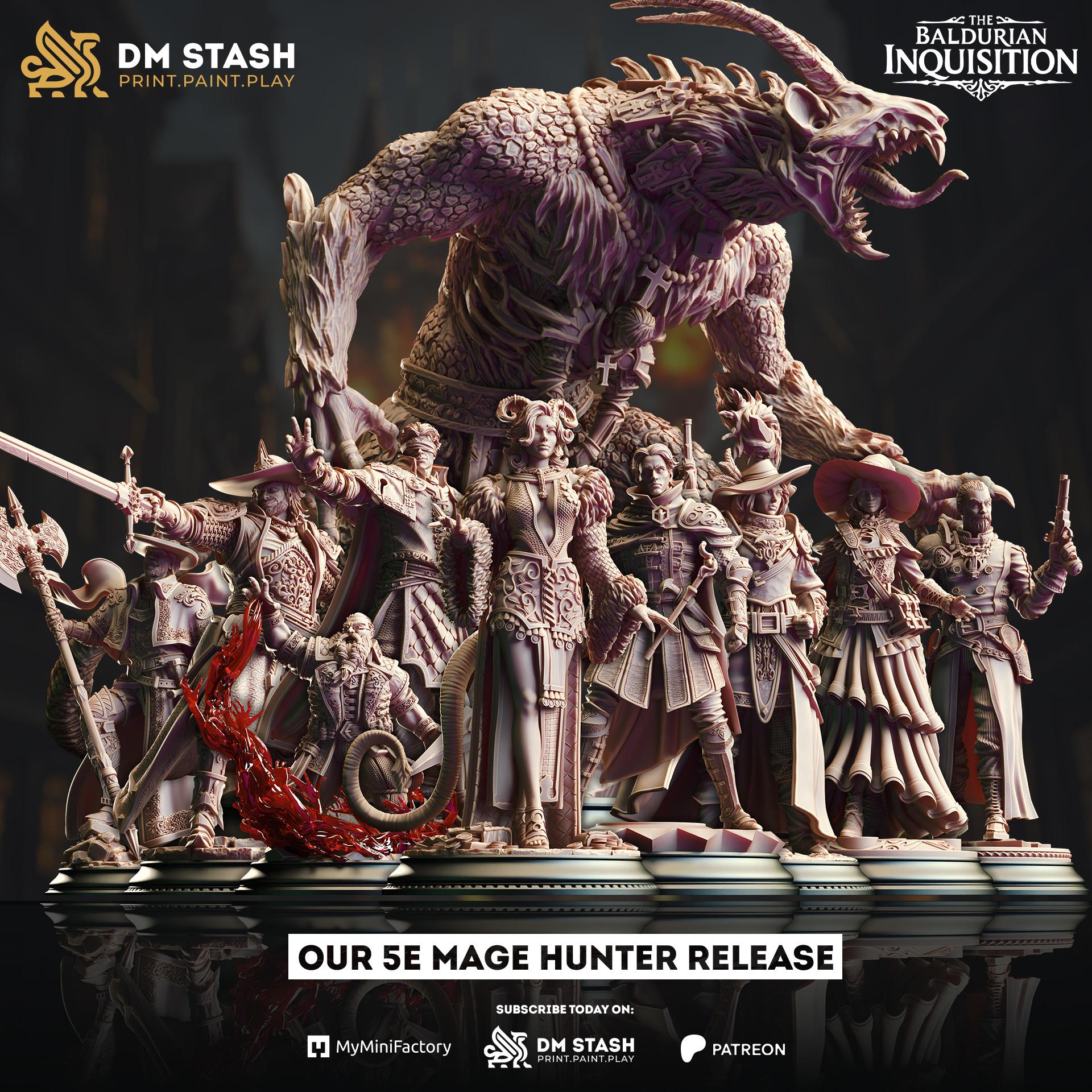 Alia of Ardris - Adept of Evocation | The Baldurian Inquisition | DM STASH | High Quality Resin