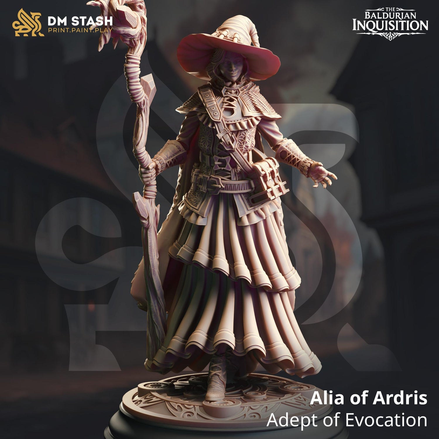 Alia of Ardris - Adept of Evocation | The Baldurian Inquisition | DM STASH | High Quality Resin