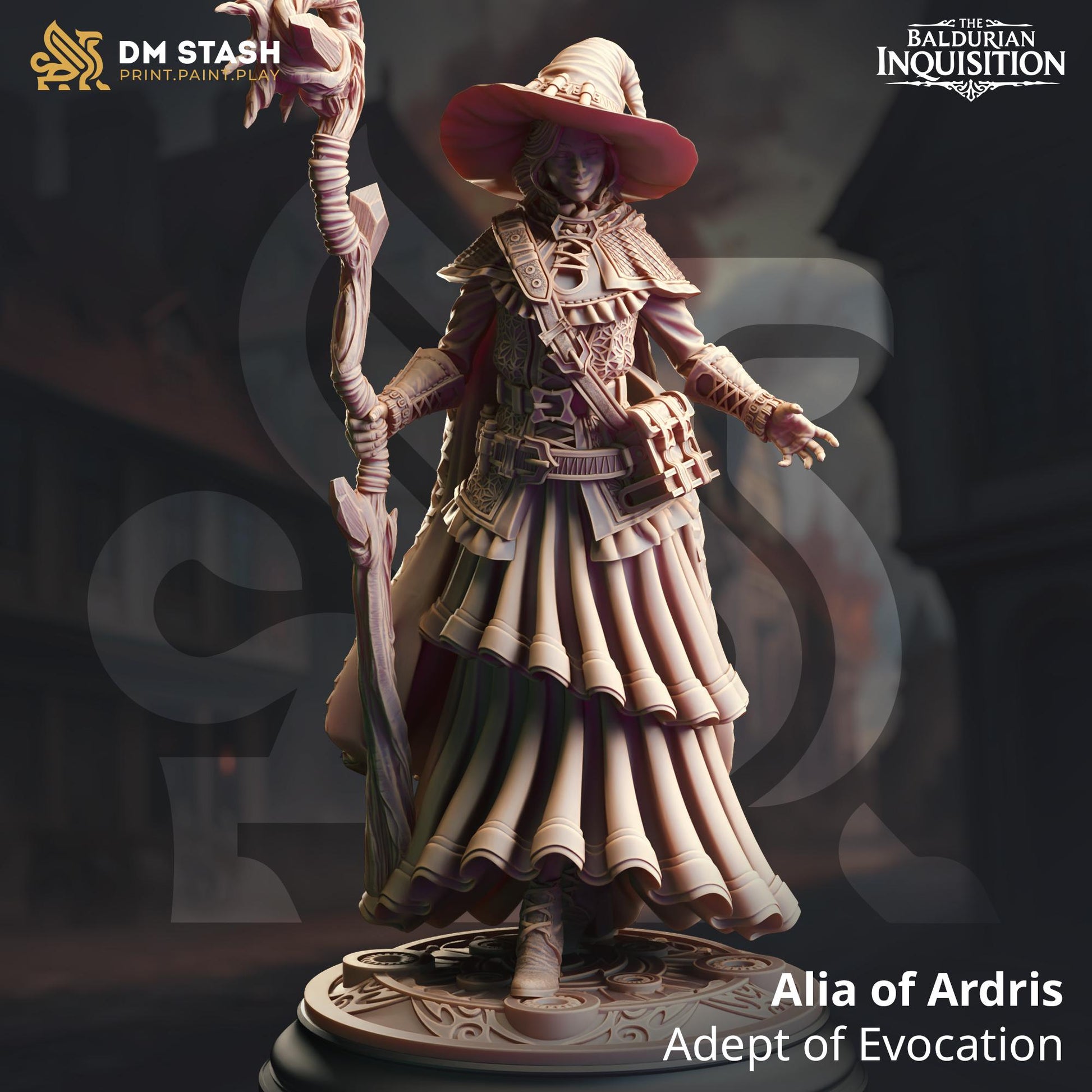 Alia of Ardris - Adept of Evocation | The Baldurian Inquisition | DM STASH | High Quality Resin