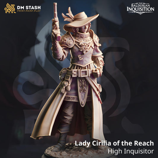 Lady Cirilia of the Reach - High Inquisitor | The Baldurian Inquisition | DM STASH | High Quality Resin