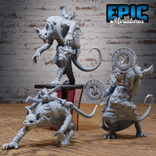 Catfolk Zombie (Large) | #121 - Bloody Night | EPIC Miniatures | High Quality Premium Resin