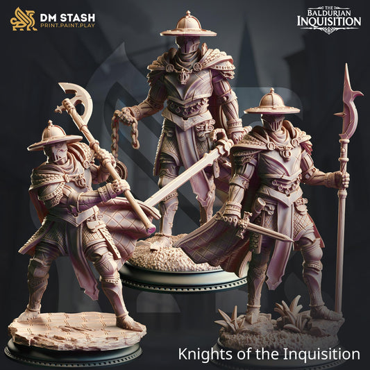 Knights of the Inquisition | The Baldurian Inquisition | DM STASH | High Quality Resin