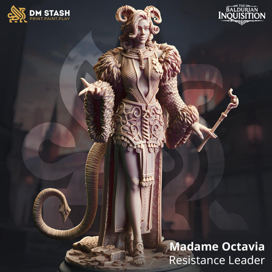 Madame Octavia - Resistance Leader | The Baldurian Inquisition | DM STASH | High Quality Resin