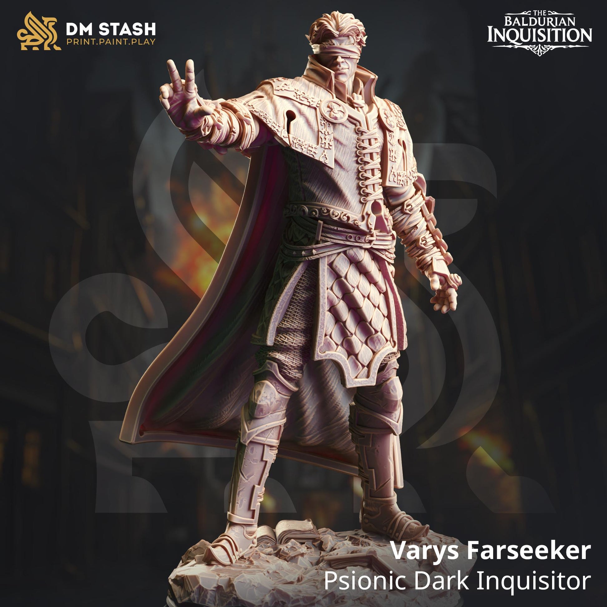 Varys Farseeker - Psionic Dark Inquisitor | The Baldurian Inquisition | DM STASH | High Quality Resin