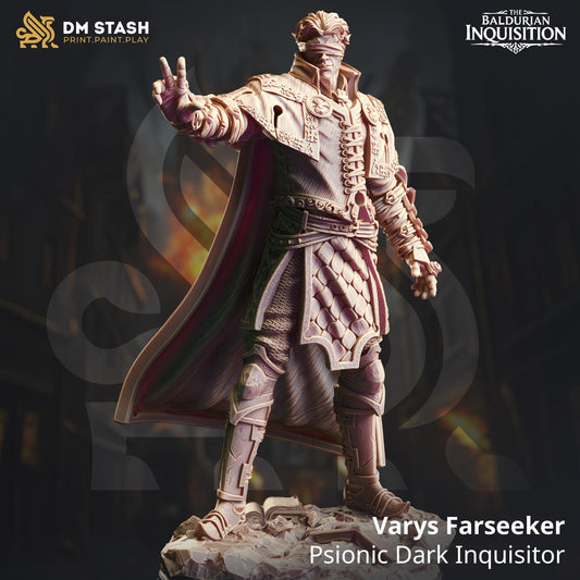 Varys Farseeker - Psionic Dark Inquisitor | The Baldurian Inquisition | DM STASH | High Quality Resin