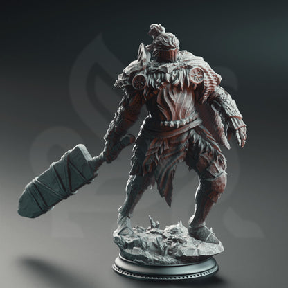 Buderim Shakes-the-Ground - Colossal Executioner | A Grim Siege | DM STASH | High Quality Resin | Barbarian, Knight, Armor, Chainmail