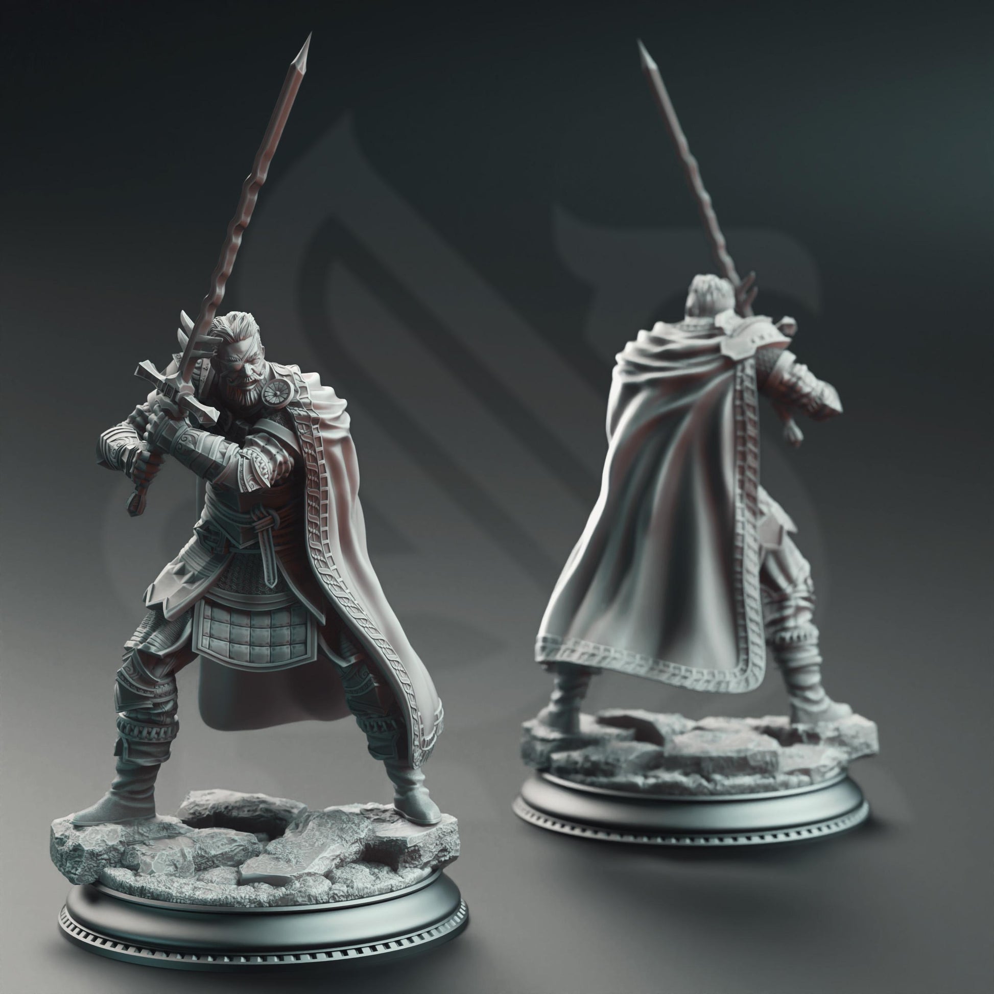 Field Marshal Kurt Williams - Commander of Baldur | A Grim Siege | DM STASH | High Quality Resin | Eyepatch, Old, Cool, Male Fighter, Leader