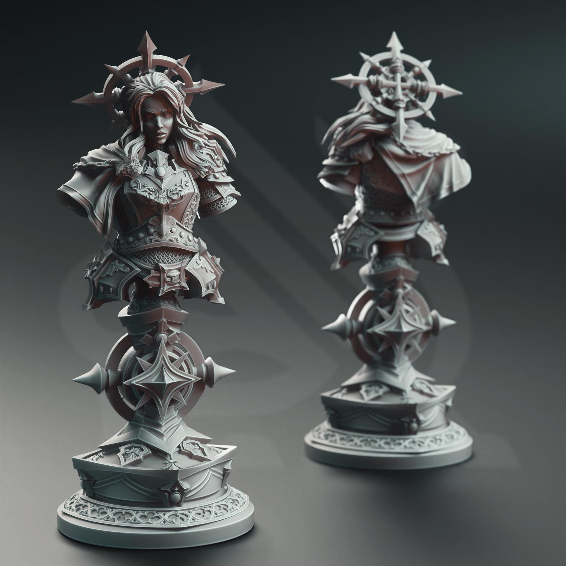 Johanna Saffron the Scorned - Vengeance Paladin - BUST | A Grim Siege | DM STASH | High Quality Resin | Busts, Female, Cursed, Figurine