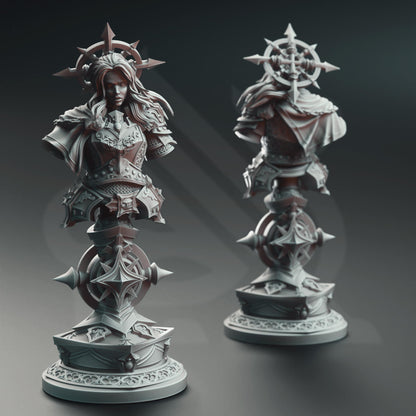 Johanna Saffron the Scorned - Vengeance Paladin - BUST | A Grim Siege | DM STASH | High Quality Resin | Busts, Female, Cursed, Figurine