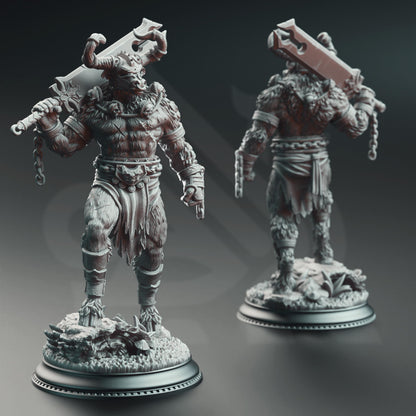 Minotaurs of the Labyrinth's Depths | A Grim Siege | DM STASH | High Quality Resin