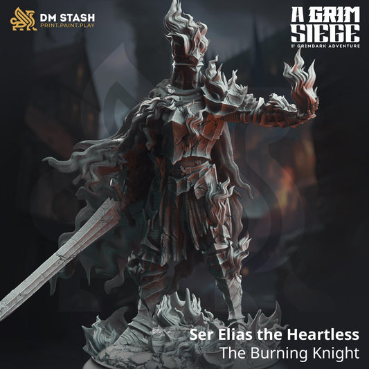 Ser Elias the Heartless - The Burning Knight | A Grim Siege | DM STASH | High Quality Resin