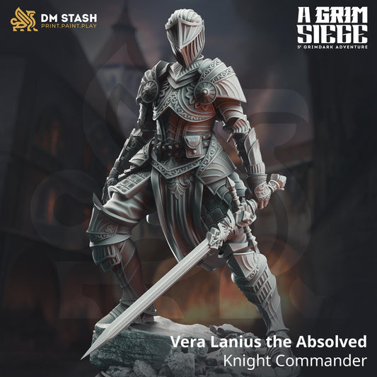 Vera Lanius the Absolved - Knight Commander | A Grim Siege | DM STASH | High Quality Resin