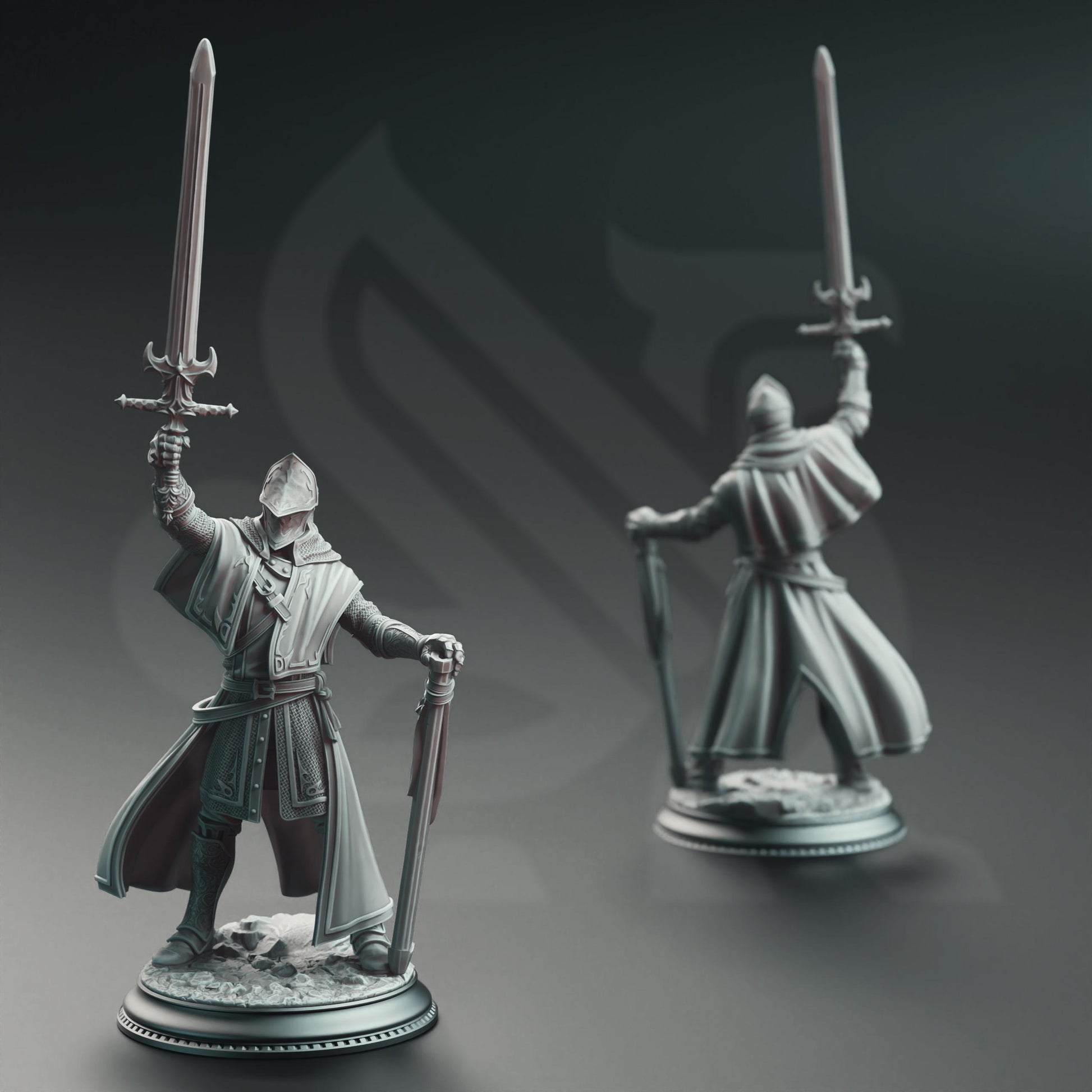 Vicar Atticus - The Priest Knight | A Grim Siege | DM STASH | High Quality Resin