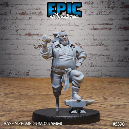 Hut Owner (Medium) | #122 - Wild Bandits by EPIC Miniatures | High Quality Premium Resin | Building, NPCs, Beer, Walking Stick, Cane, Old