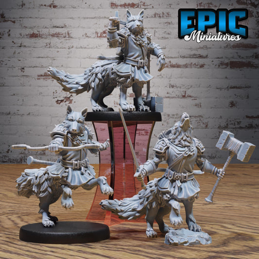 Sheppard Dog Centaur (Medium) | #122 - Wild Bandits by EPIC Miniatures | High Quality Premium Resin | Dog, Canine, Hero, Werewolf, Animal