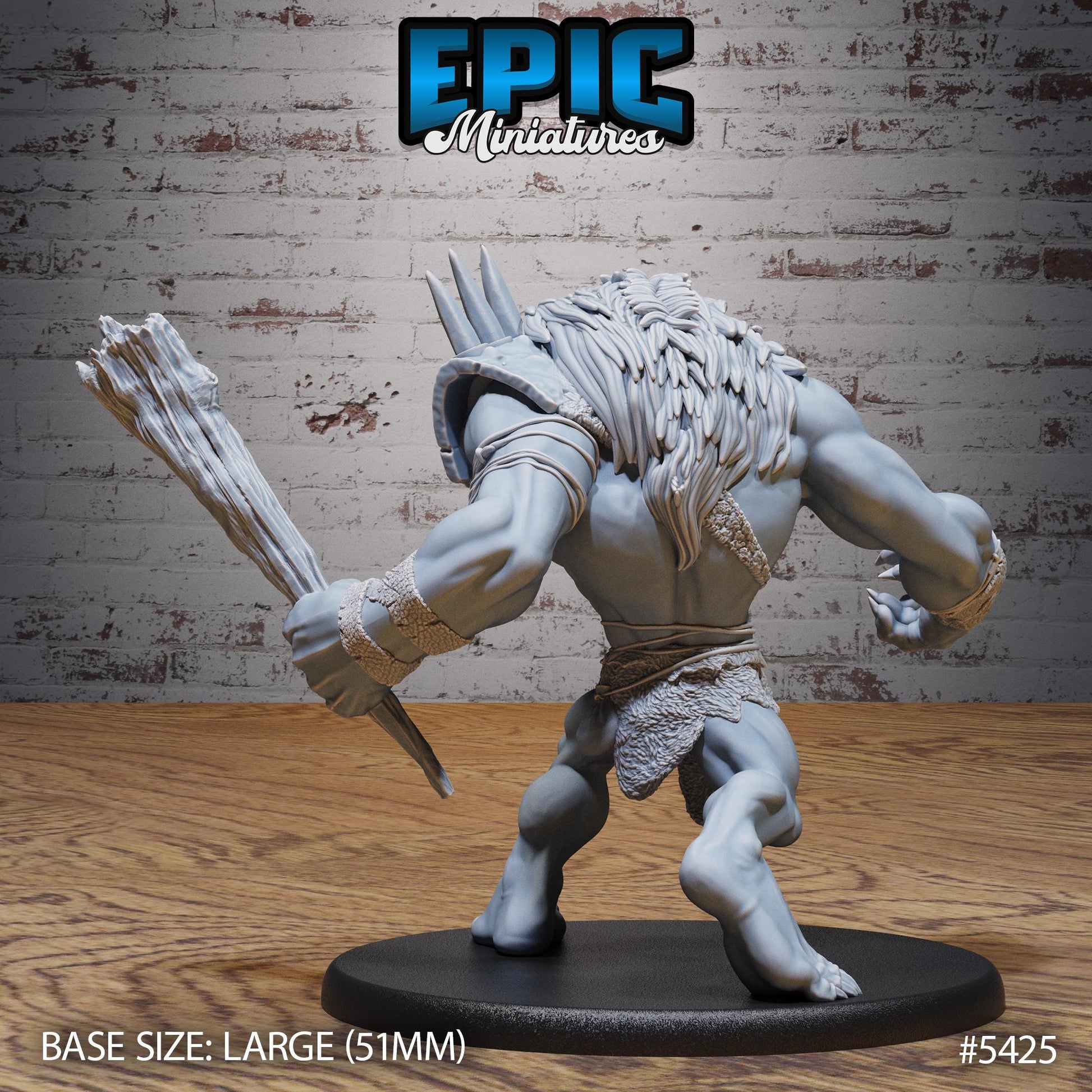 Longneck Troll (Large) | #122 - Wild Bandits by EPIC Miniatures | High Quality Premium Resin | Monster, Abomination, Giant, Club, Giant
