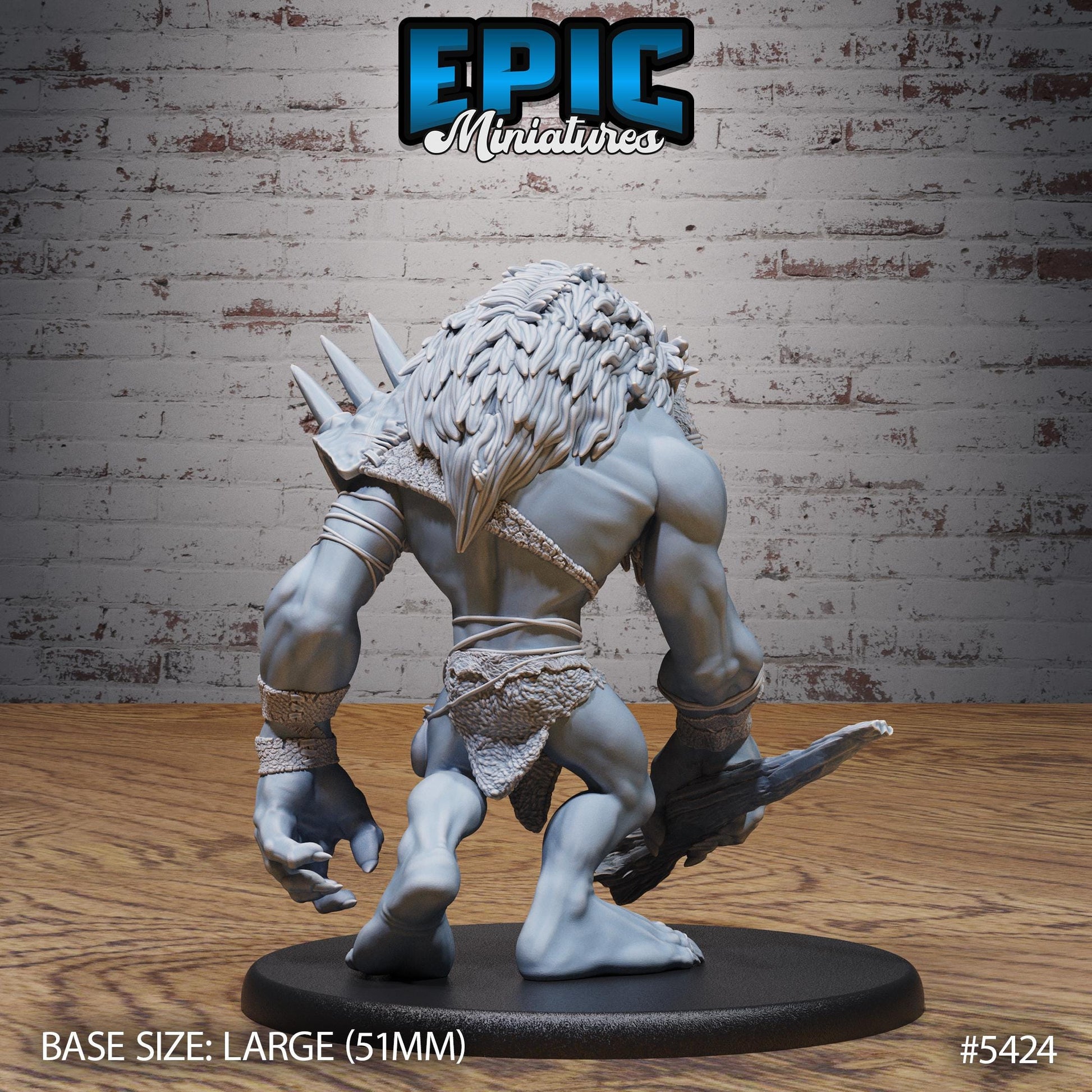 Longneck Troll (Large) | #122 - Wild Bandits by EPIC Miniatures | High Quality Premium Resin | Monster, Abomination, Giant, Club, Giant
