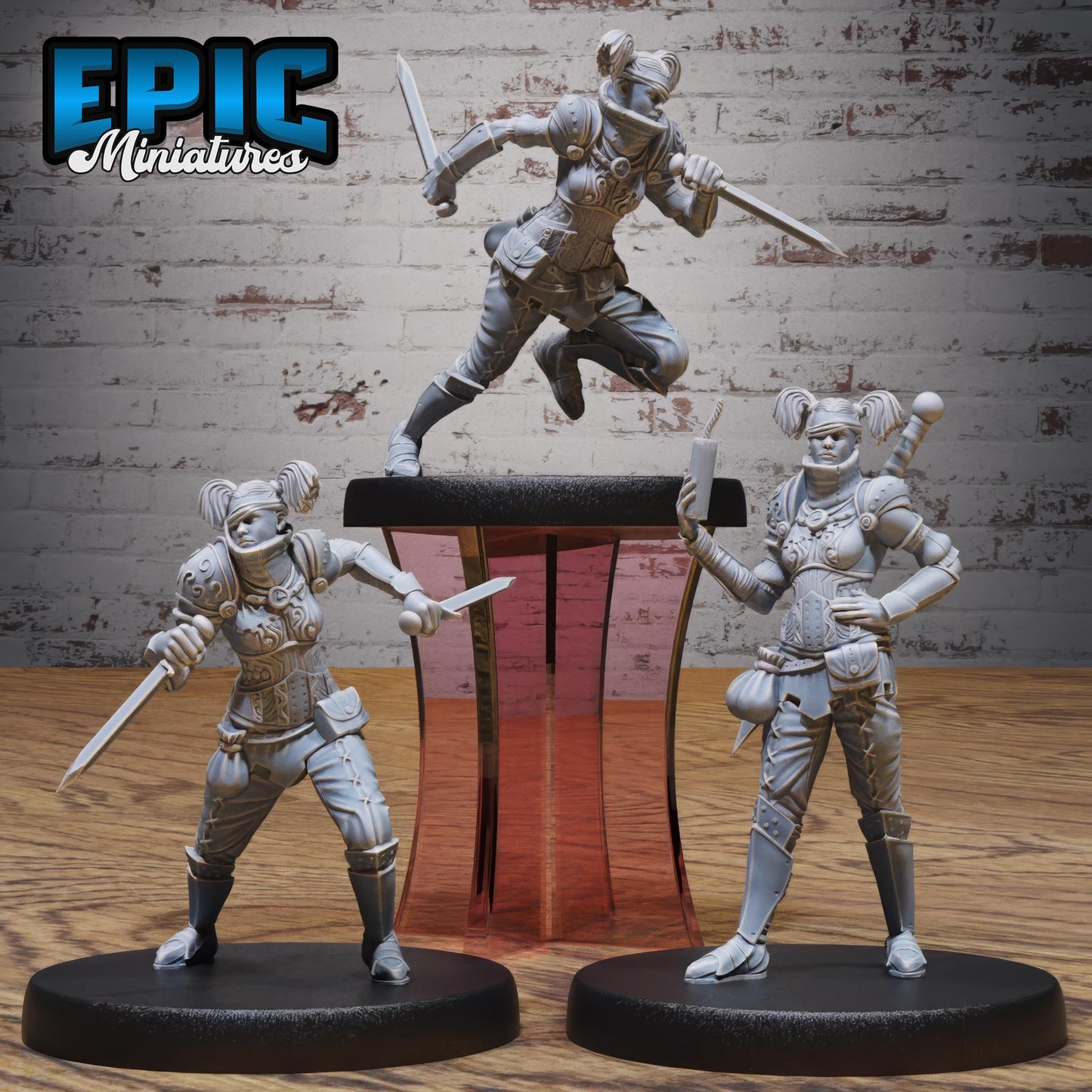Raider Female (Medium) | #122 - Wild Bandits by EPIC Miniatures | High Quality Premium Resin | Eyepatch, Pirate, Bandit, Bad, Enemy, Woman