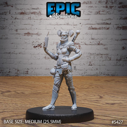 Raider Female (Medium) | #122 - Wild Bandits by EPIC Miniatures | High Quality Premium Resin | Eyepatch, Pirate, Bandit, Bad, Enemy, Woman