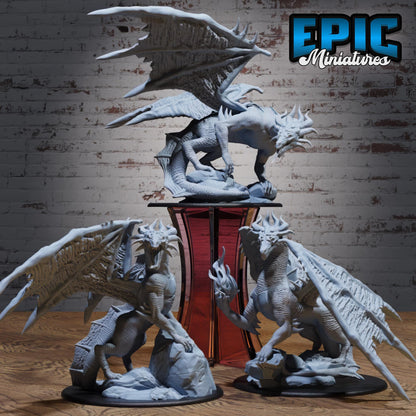 Poison Dragon (Huge) | #122 - Wild Bandits by EPIC Miniatures | High Quality Premium Resin | Dragons, Wyvern, Massive, Enemy Beast, Creature