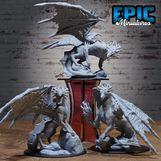 Poison Dragon (Huge) | #122 - Wild Bandits by EPIC Miniatures | High Quality Premium Resin | Dragons, Wyvern, Massive, Enemy Beast, Creature
