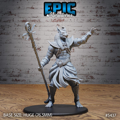 Anubis God Avatar (Huge) | #123 - Death Desert by EPIC Miniatures | High Quality Premium Resin | Statue, Desert, Pharaoh, Egypt, Egyptian