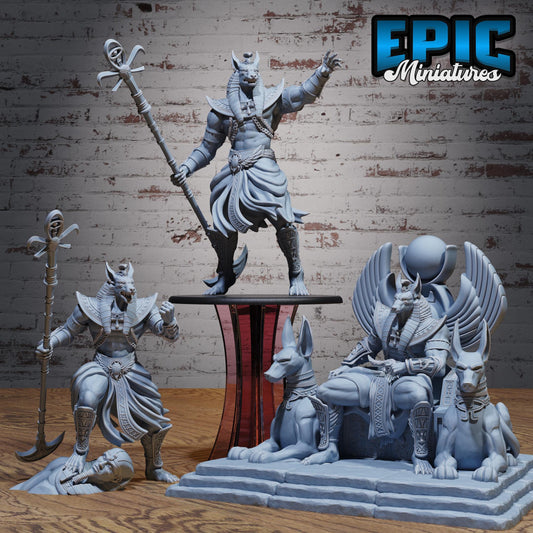 Anubis God Avatar (Huge) | #123 - Death Desert by EPIC Miniatures | High Quality Premium Resin | Statue, Desert, Pharaoh, Egypt, Egyptian