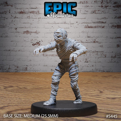 Mummy Army (Medium) | #123 - Death Desert by EPIC Miniatures | High Quality Premium Resin | Mummies, Undead, Enemy, Desert, Egyptian, Egypt