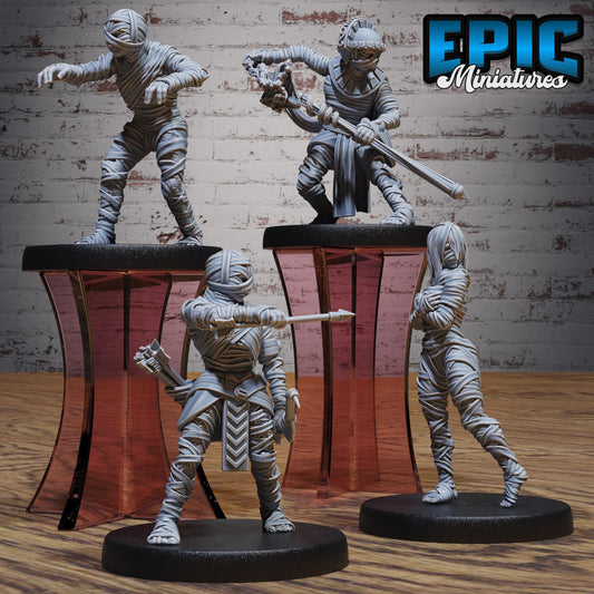 Mummy Army (Medium) | #123 - Death Desert by EPIC Miniatures | High Quality Premium Resin | Mummies, Undead, Enemy, Desert, Egyptian, Egypt