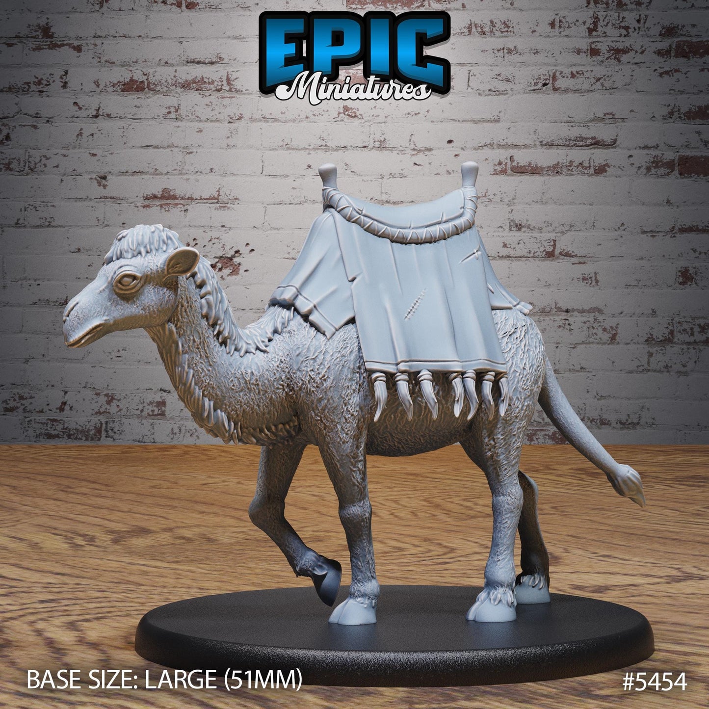 Camel (Large) | #123 - Death Desert by EPIC Miniatures | High Quality Premium Resin | Animals, Beast, Creature, Desert, Egypt, Egyptian