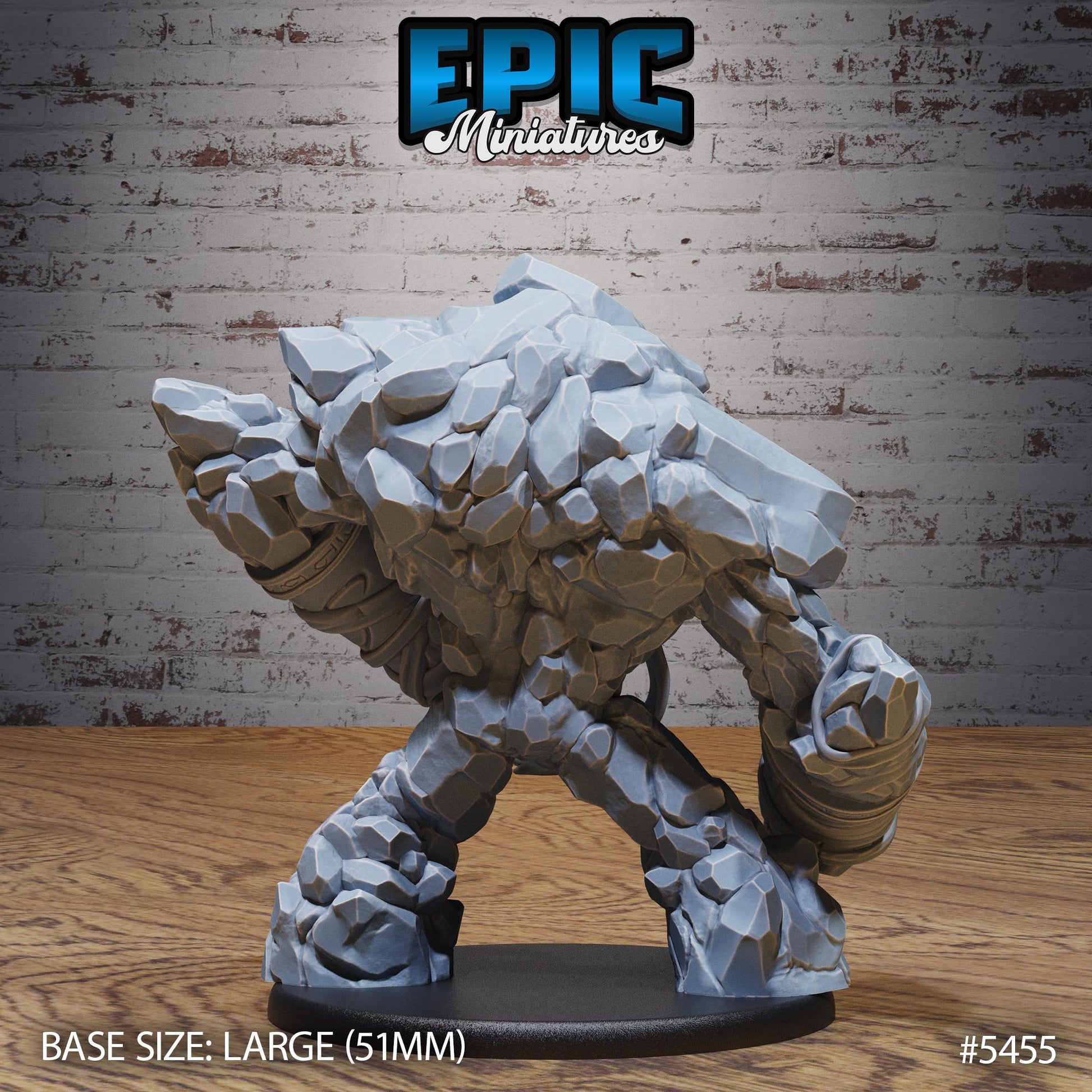 Desert Golem (Large) | #123 - Death Desert by EPIC Miniatures | High Quality Premium Resin | Abomination, Monster, Creature, Attack, Enemy