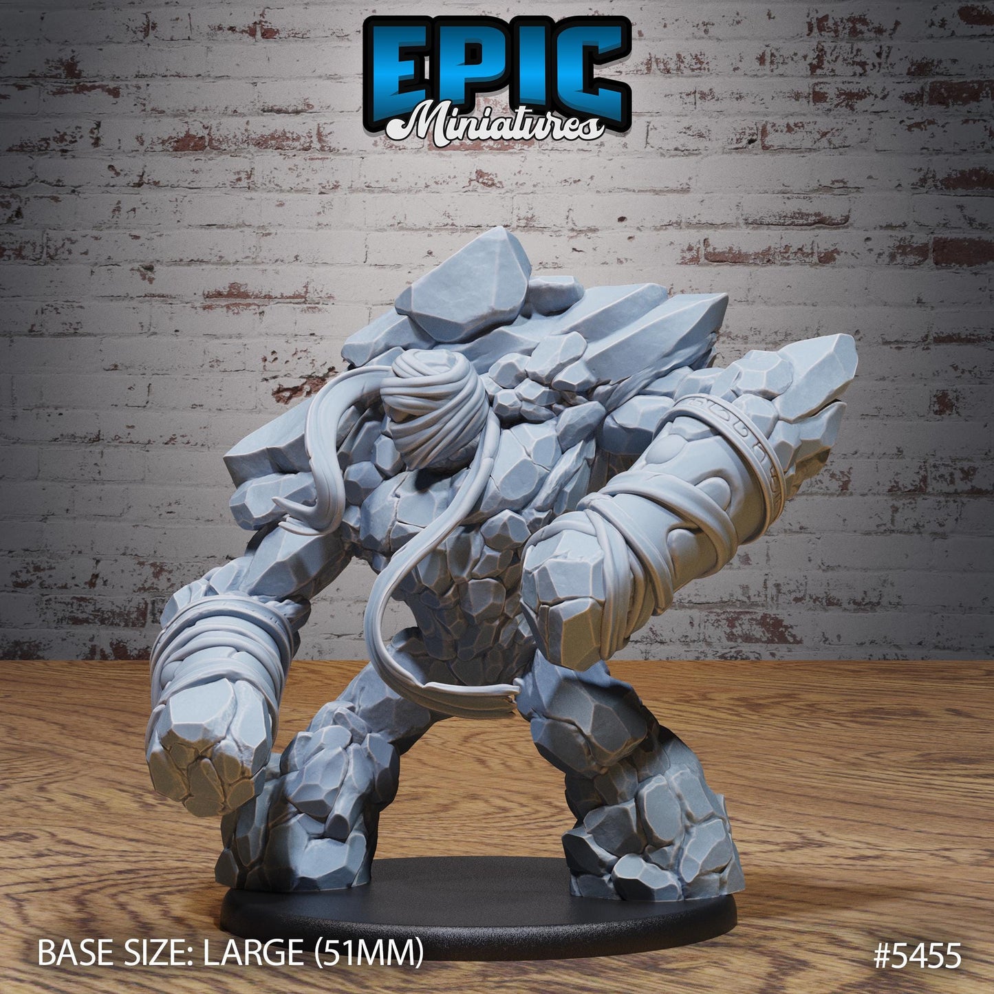Desert Golem (Large) | #123 - Death Desert by EPIC Miniatures | High Quality Premium Resin | Abomination, Monster, Creature, Attack, Enemy