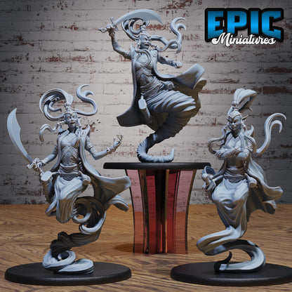 Djinni Female (Medium) | #123 - Death Desert by EPIC Miniatures | High Quality Premium Resin | Magic, Genie, Egypt, Egpytian, Lamp, Mage