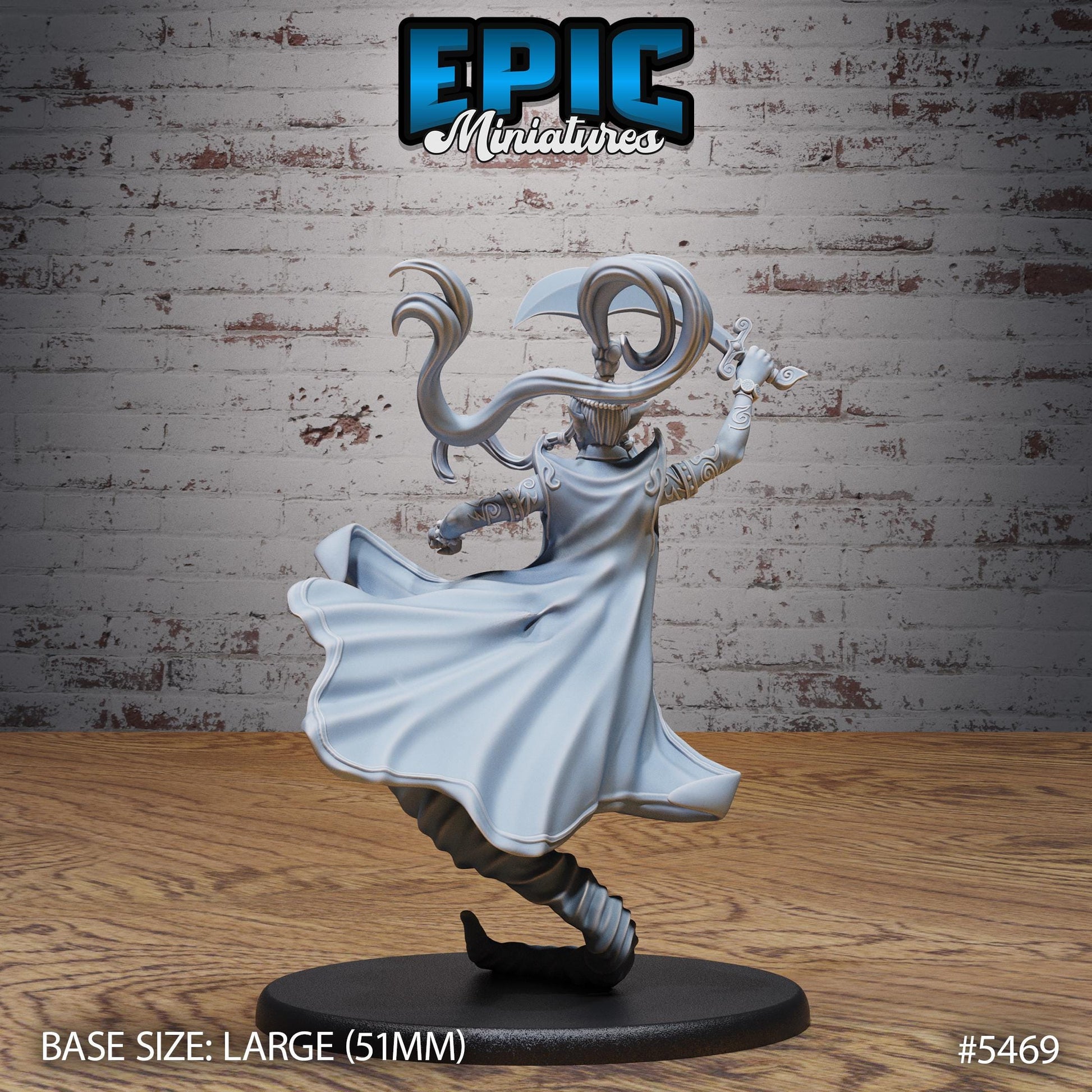 Djinni Female (Medium) | #123 - Death Desert by EPIC Miniatures | High Quality Premium Resin | Magic, Genie, Egypt, Egpytian, Lamp, Mage