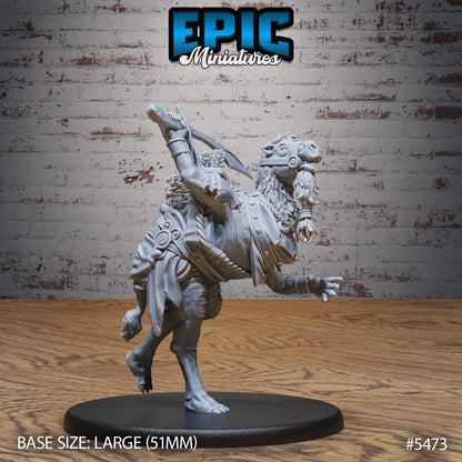 Camel Folk Warrior (Large) | #123 - Death Desert by EPIC Miniatures | High Quality Premium Resin | Bow, Animal, Beast, Enemy, Camelfolk, NPC