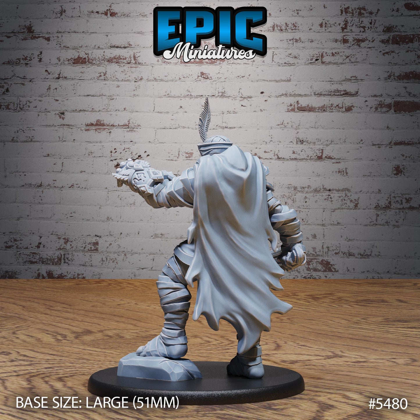 Mummy Champion (Large) | #123 - Death Desert by EPIC Miniatures | High Quality Premium Resin | Undead, Egyptian, Fighter, Boxer, Hand Combat