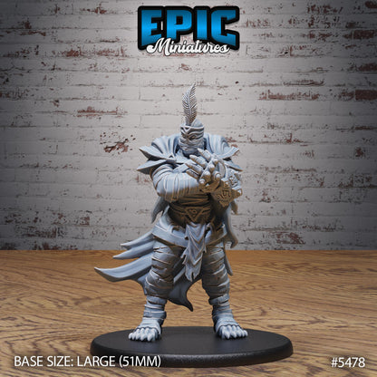 Mummy Champion (Large) | #123 - Death Desert by EPIC Miniatures | High Quality Premium Resin | Undead, Egyptian, Fighter, Boxer, Hand Combat