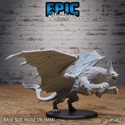 Dragonne (Huge) | #123 - Death Desert by EPIC Miniatures | High Quality Premium Resin | Liondrakes, Dragons, Dragon Lynx, Mutant Monstrosity