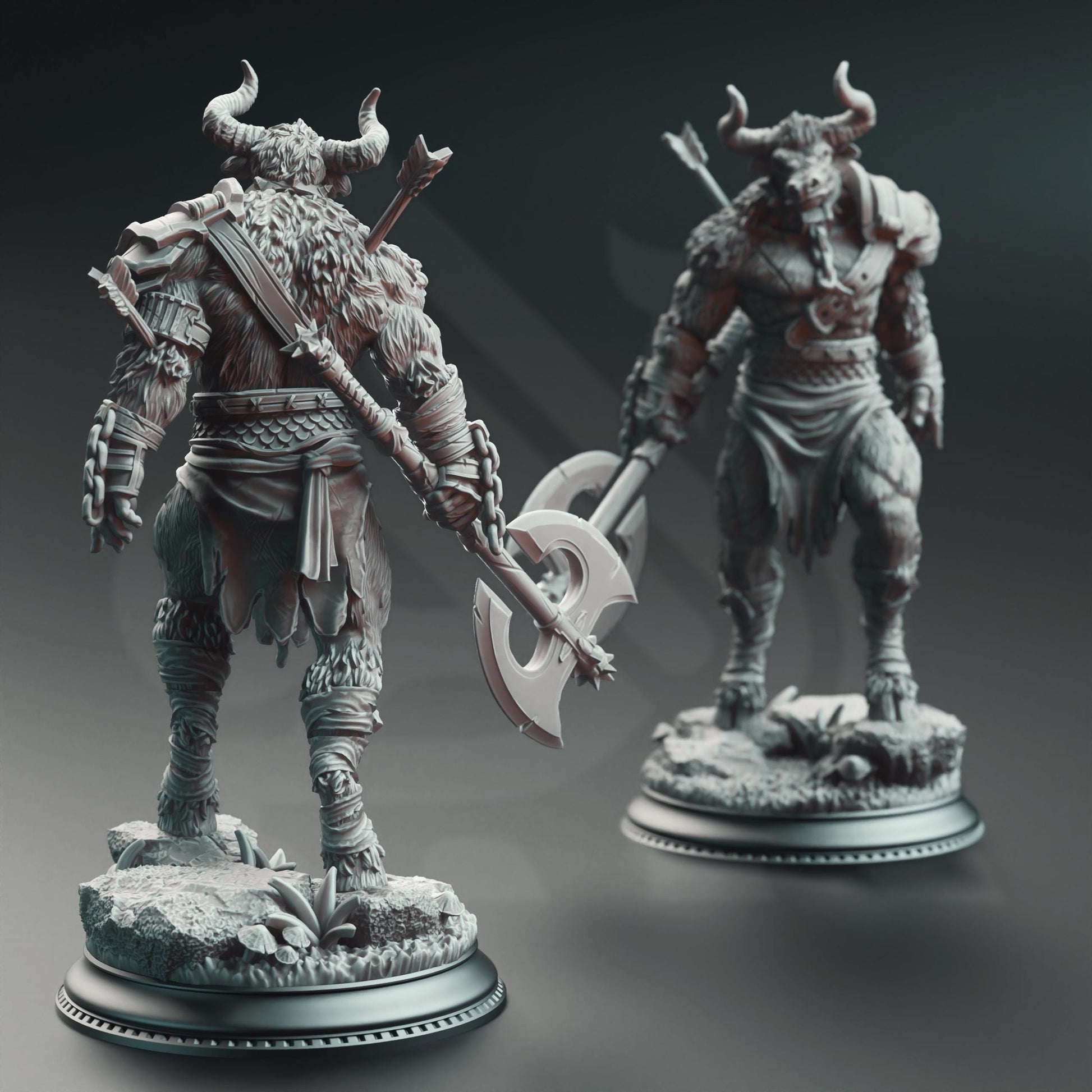 Minotaurs of the Labyrinth's Depths | A Grim Siege | DM STASH | High Quality Resin