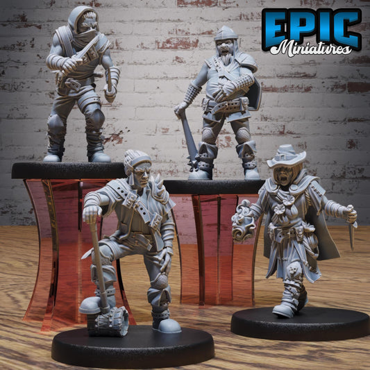 Bandits v2 (Medium) | #122 - Wild Bandits by EPIC Miniatures | High Quality Premium Resin | Mage, Builder, Building, NPC, Extras, Rogue