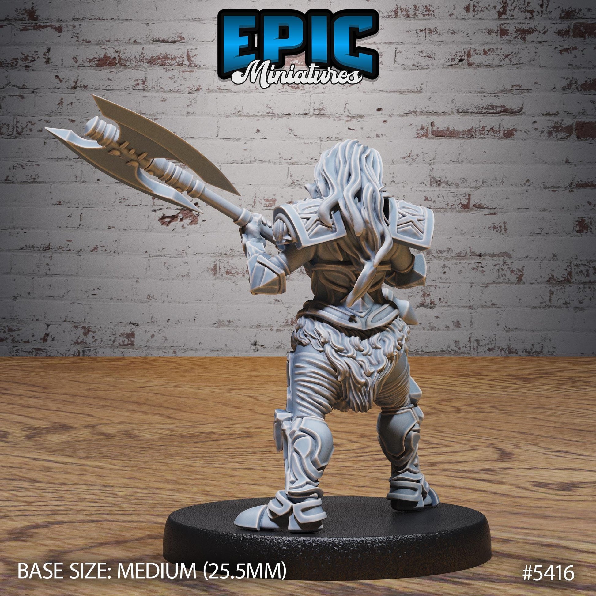 Dwarf Female Bandit (Medium) | #122 - Wild Bandits by EPIC Miniatures | High Quality Premium Resin | Lady, Sword, Gnome, Shield, Fighter