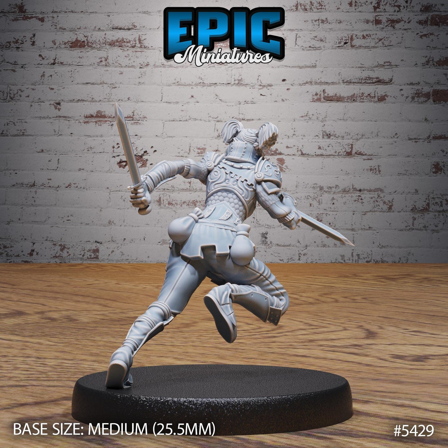 Raider Female (Medium) | #122 - Wild Bandits by EPIC Miniatures | High Quality Premium Resin | Eyepatch, Pirate, Bandit, Bad, Enemy, Woman