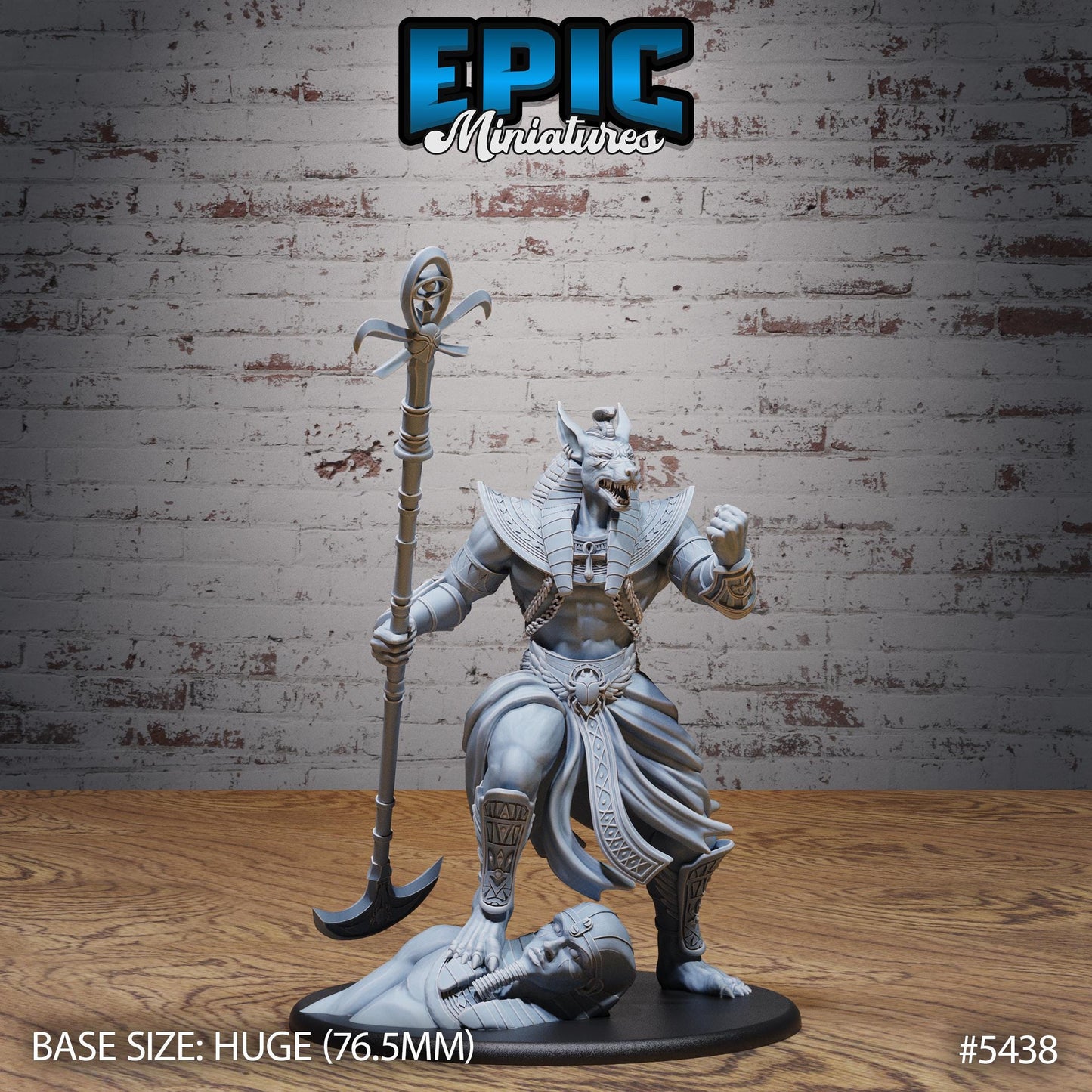 Anubis God Avatar (Huge) | #123 - Death Desert by EPIC Miniatures | High Quality Premium Resin | Statue, Desert, Pharaoh, Egypt, Egyptian