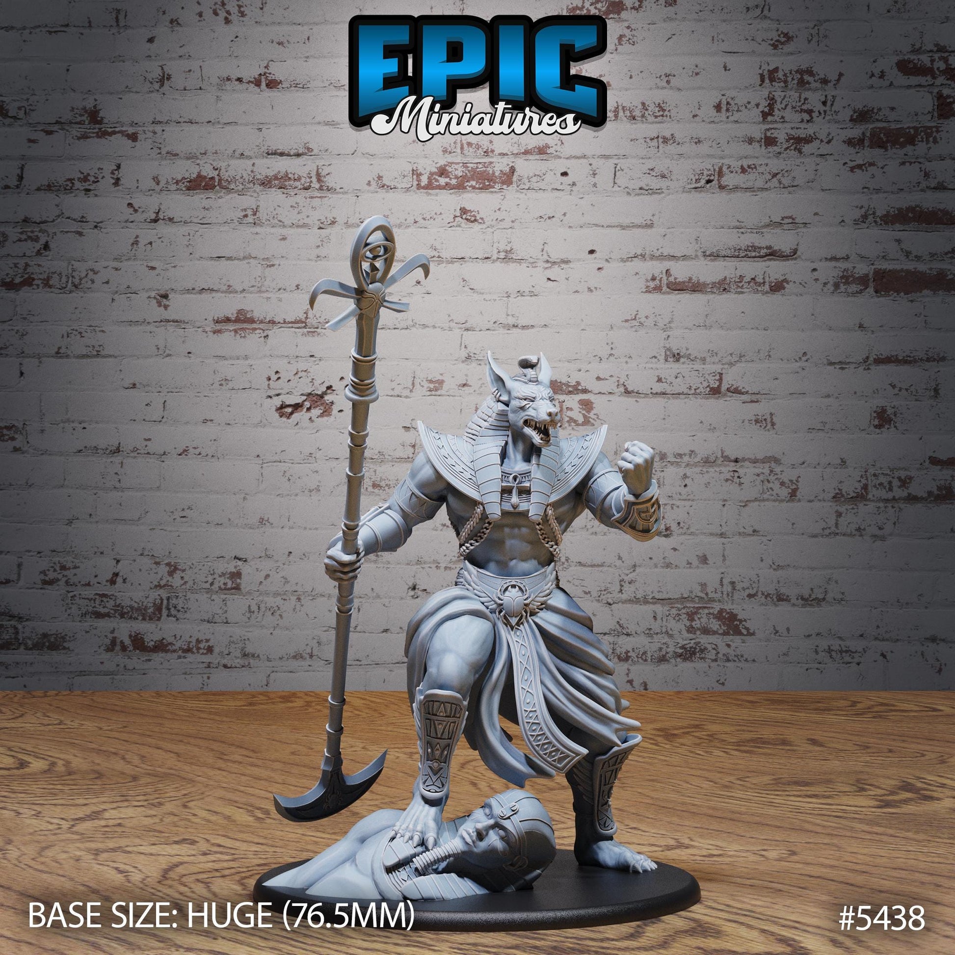 Anubis God Avatar (Huge) | #123 - Death Desert by EPIC Miniatures | High Quality Premium Resin | Statue, Desert, Pharaoh, Egypt, Egyptian