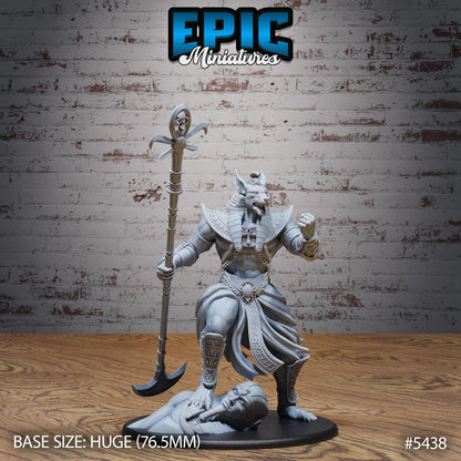 Anubis God Avatar (Huge) | #123 - Death Desert by EPIC Miniatures | High Quality Premium Resin | Statue, Desert, Pharaoh, Egypt, Egyptian