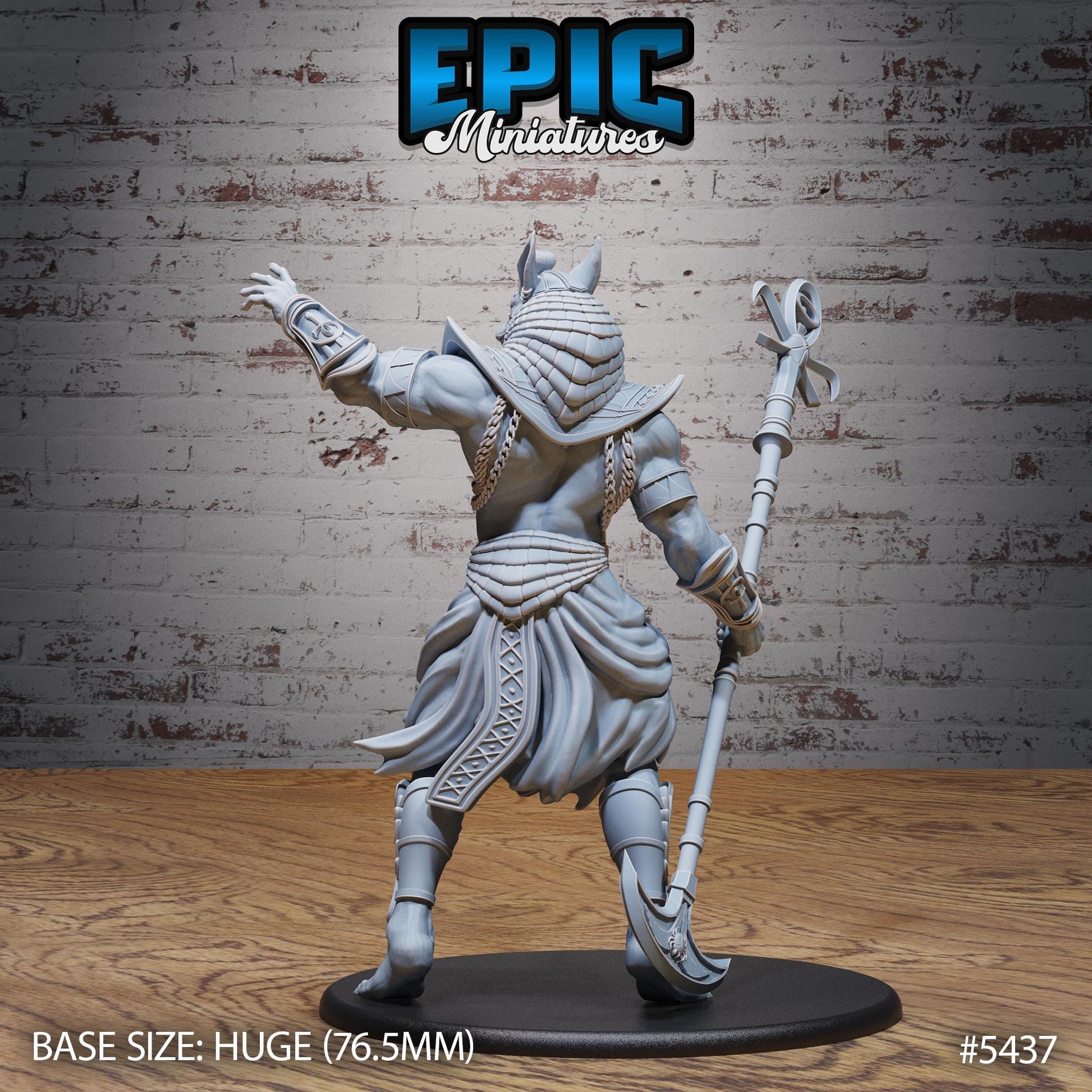 Anubis God Avatar (Huge) | #123 - Death Desert by EPIC Miniatures | High Quality Premium Resin | Statue, Desert, Pharaoh, Egypt, Egyptian