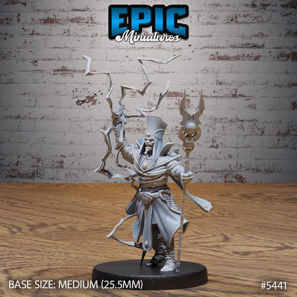 Mummy Lord (Medium) | #123 - Death Desert by EPIC Miniatures | High Quality Premium Resin | Mage, Egypt, Mummies, Staff, Wizard, Enemies