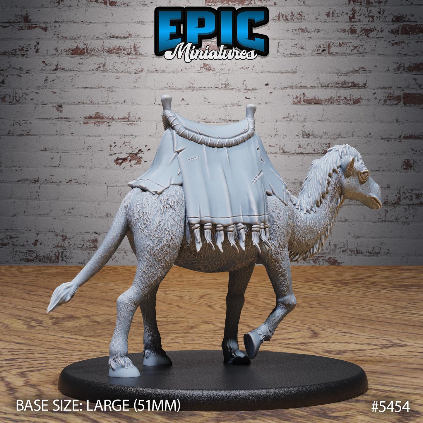 Camel (Large) | #123 - Death Desert by EPIC Miniatures | High Quality Premium Resin | Animals, Beast, Creature, Desert, Egypt, Egyptian