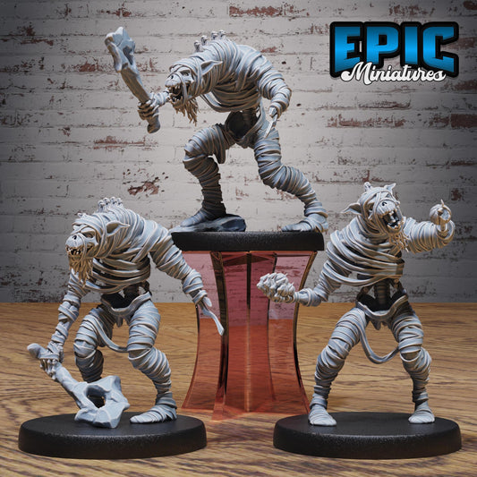 Gnoll Mummy (Medium) | #123 - Death Desert by EPIC Miniatures | High Quality Premium Resin | Gnolls, Werewolf, Enemy, Hyena, Egypt, Desert